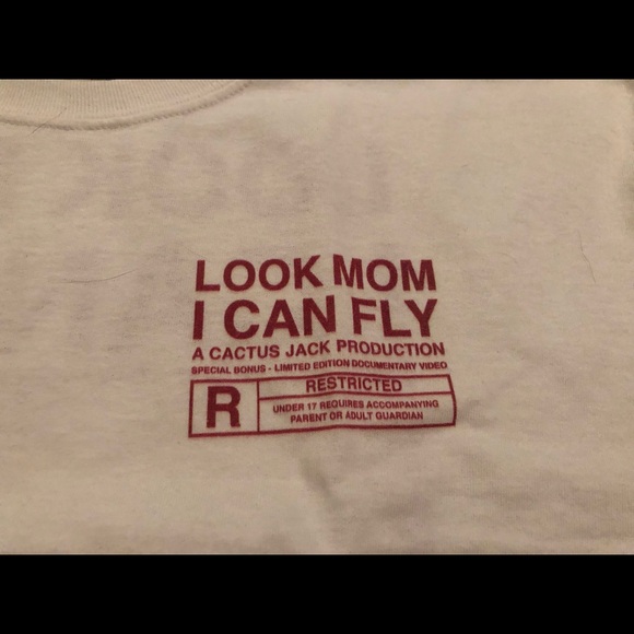 Travis Scott Look Mom I Can Fly Tee - Picture 2 of 5